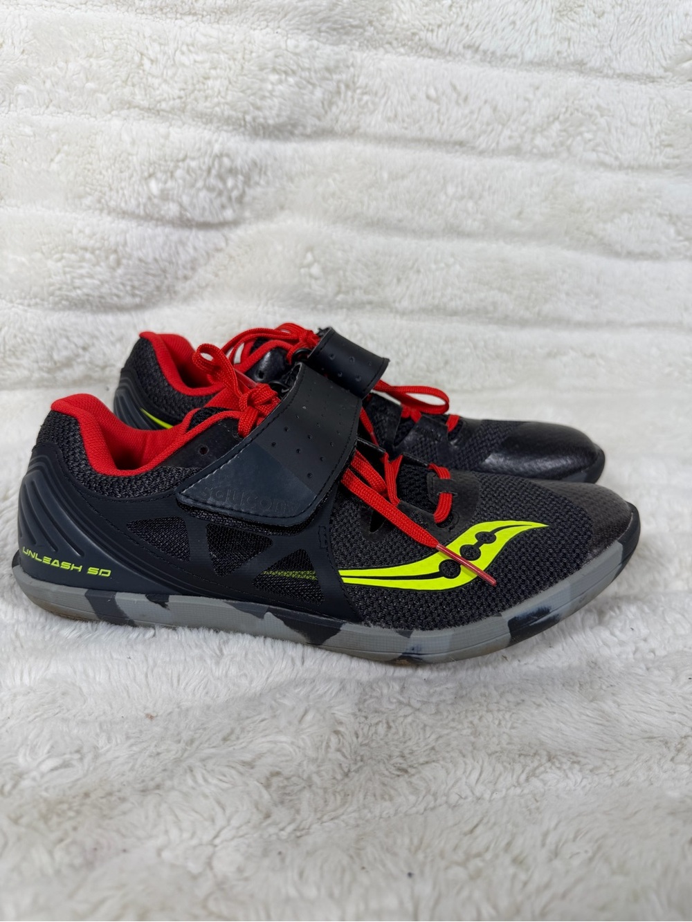 Saucony Shoes Mens 7 Unleash SD 2 Track & Field Sneaker Black Lace Up S29035-2